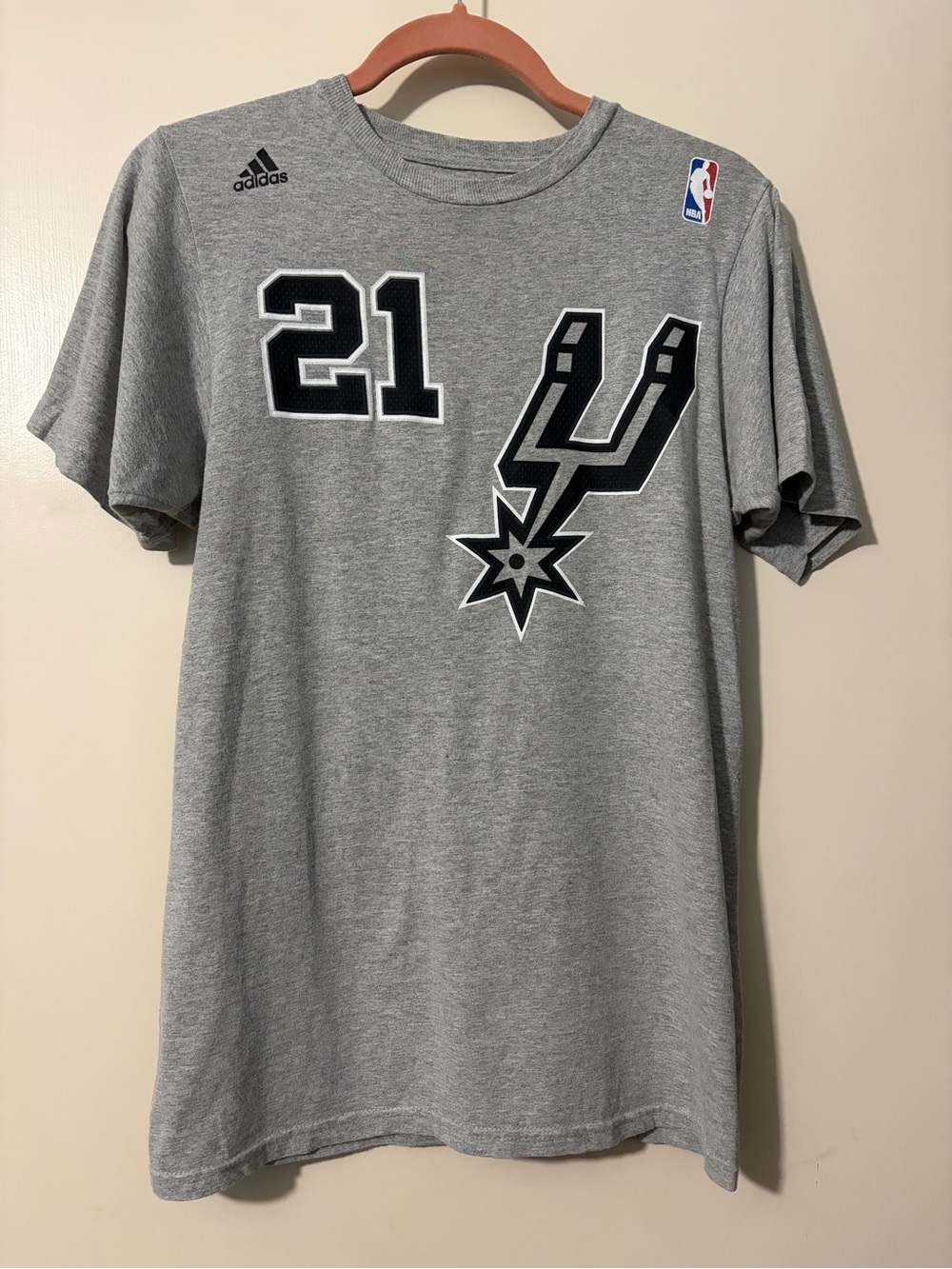 Small NBA San Antonio Spurs Tim Duncan 21 t-shirt
